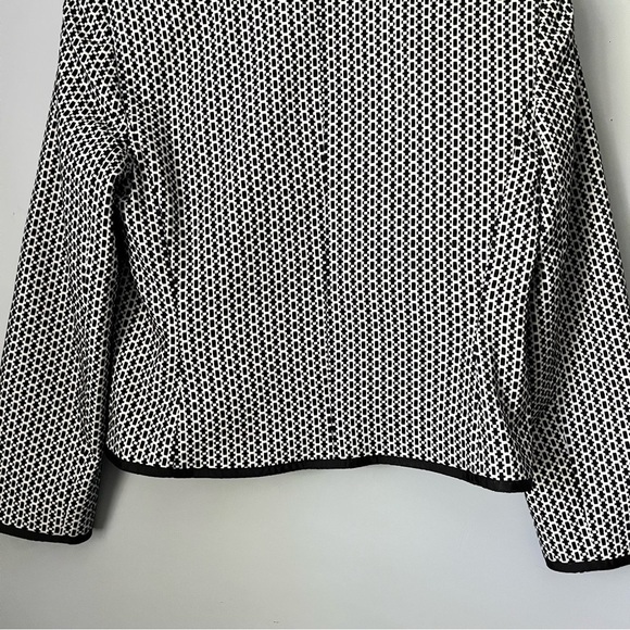 Apt. 9 Houndstooth Style Checkered Black & White Blazer Jacket Size 8 Petite - Picture 13 of 16
